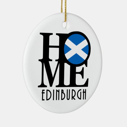HOME Edinburgh Scotland Keramisch Ornament (Rechts)