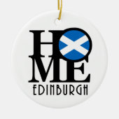 HOME Edinburgh Scotland Keramisch Ornament (Voorkant)
