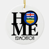 HOME Edmonton Alberta Keramisch Ornament (Voorkant)