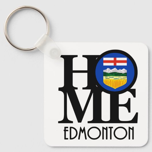 HOME Edmonton Canada Sleutelhanger (Voorkant)