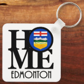 HOME Edmonton Canada Sleutelhanger (Achterkant)