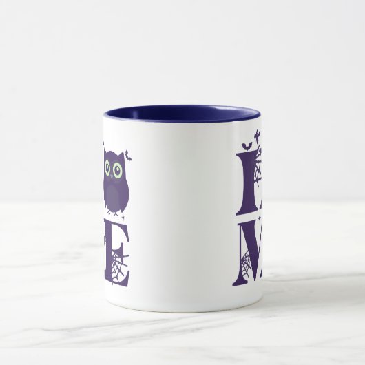 Home Eigen vleermuizen Spinnen Geesten Halloween Mok (Midden)