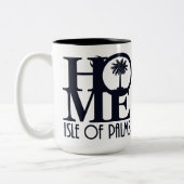 HOME eiland Palms 15oz Tweekleurige Koffiemok (Links)