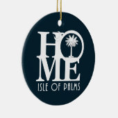 HOME-eiland Palms Keramisch Ornament (Rechts)