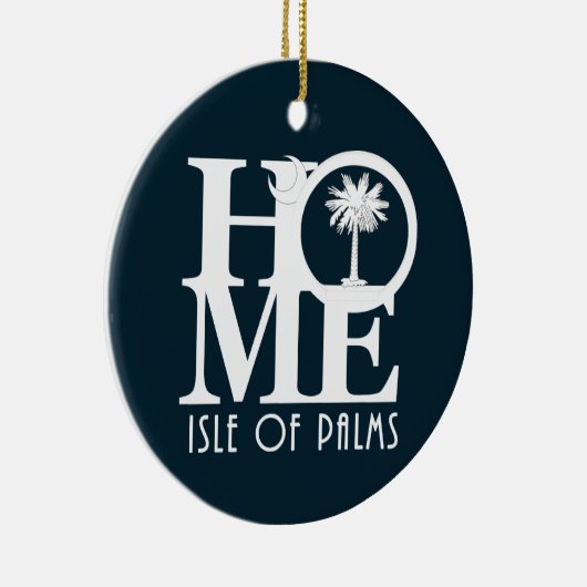 HOME-eiland Palms Keramisch Ornament (Rechts)