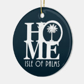HOME-eiland Palms Keramisch Ornament (Links)