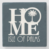 HOME-eiland Palms-Onderzetter Stenen Onderzetter (Voorkant)