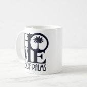 HOME-eiland Palms SC 11oz Koffiemok (Voorkant links)