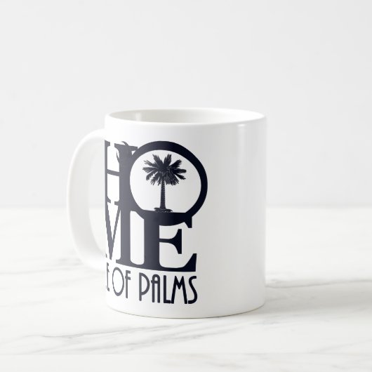 HOME-eiland Palms SC 11oz Koffiemok (Voorkant links)