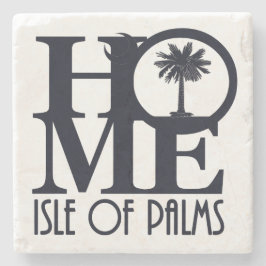 HOME-eiland Palms Stenen Onderzetter