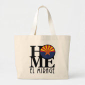 HOME El Mirage Arizona Grote Tote Bag (Voorkant)