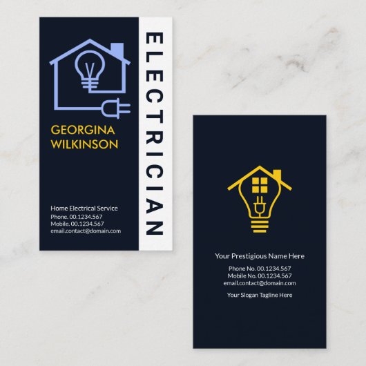Home Electricational Service Visitekaartje (Voorkant / Achterkant)