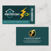 Home Elektricien Power Plug Wiring Visitekaartje (Voorkant / Achterkant)
