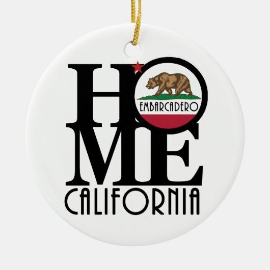 HOME Embarcadero Keramisch Ornament (Voorkant)