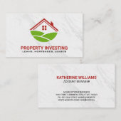 Home en Hills Icon | Onroerend goed Visitekaartje (Voorkant / Achterkant)