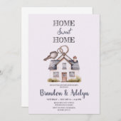 HOME EN KEY HOUSE WARMING UITNODIGING (Voorkant / Achterkant)