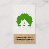 Home en Tree Logo | landschapsarchitectuur Visitekaartje (Voorkant)