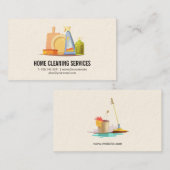 Home en zakelijke schoonmaak visitekaartje (Voorkant / Achterkant)