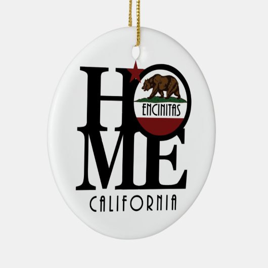 HOME Encinitas California Ceramic Ornament (Rechts)
