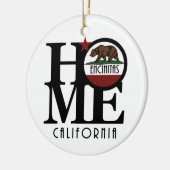 HOME Encinitas California Ceramic Ornament (Links)