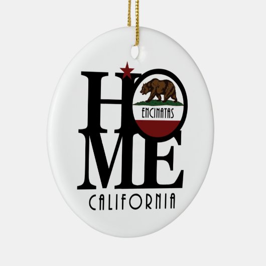 HOME Encinitas California Keramisch Ornament (Rechts)