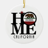 HOME Encinitas California Keramisch Ornament (Voorkant)