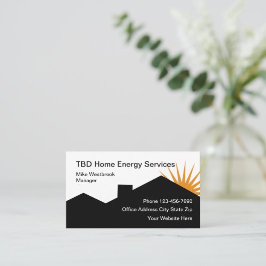 Home Energy Solutions-Visitekaartjes Visitekaartje (Staand voorkant)