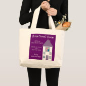 Home Estate Agent Home Sweet Home Adverteren Grote Tote Bag (Voorkant (product))