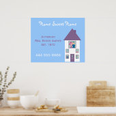 Home Estate Agent Home Sweet Home Adverteren Poster (Keuken)
