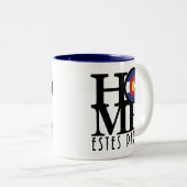 HOME Estes Park 11oz Tweekleurige Koffiemok (Voorkant rechts)