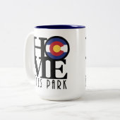 HOME Estes Park 15oz Tweekleurige Koffiemok (Voorkant links)
