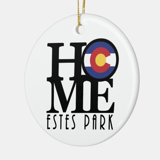 HOME Estes Park Colorado Keramisch Ornament (Links)