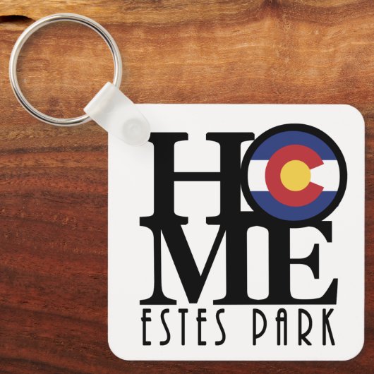 HOME Estes Park Colorado Sleutelhanger (Voorkant)