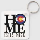 HOME Estes Park Colorado Sleutelhanger (Achterkant)