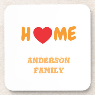 Home Familienaam Leuk Uniek Bier Onderzetter