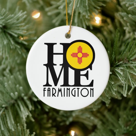 HOME Farmington New Mexico Keramisch Ornament (Boom)