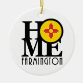 HOME Farmington New Mexico Keramisch Ornament (Voorkant)