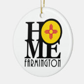 HOME Farmington New Mexico Keramisch Ornament (Links)