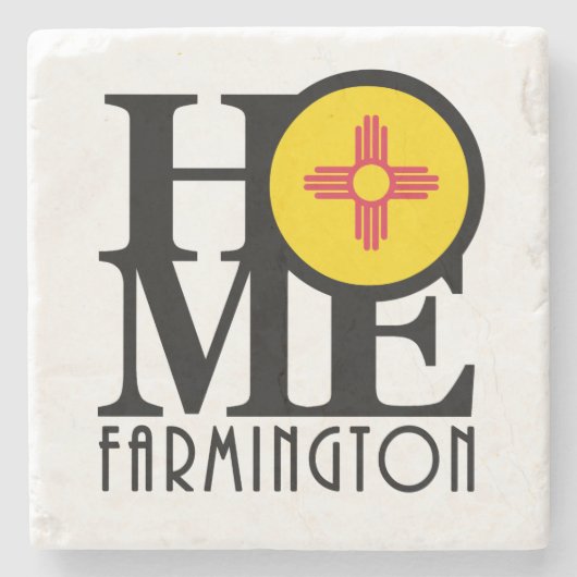 HOME Farmington New Mexico Stenen Onderzetter (Voorkant)