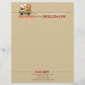 Home Feestdagen Patch Rusty kerstbrief Brown Custom Briefhoofd (Voorkant)