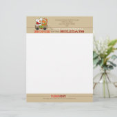 Home Feestdagen Patch Rusty-kerstbriefpapier Briefhoofd Sjabloon (Staand voorkant)