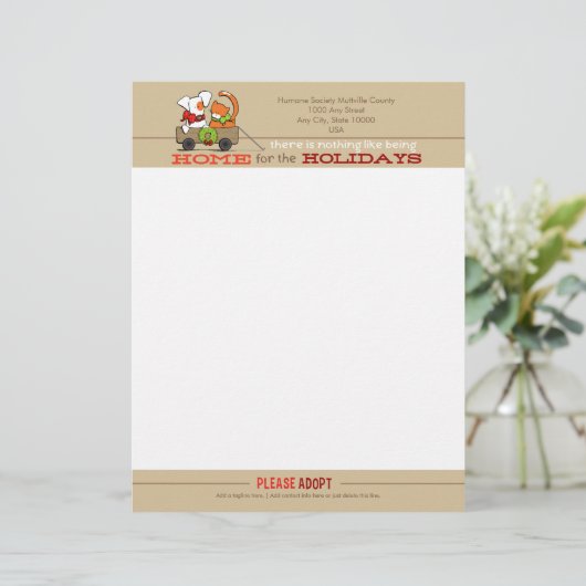 Home Feestdagen Patch Rusty-kerstbriefpapier Briefhoofd Sjabloon (Staand voorkant)