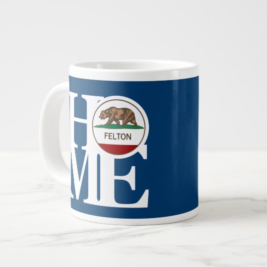 HOME Felton 20oz Blauw Grote Koffiekop (Links)