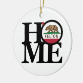 HOME Felton CA Keramisch Ornament (Links)