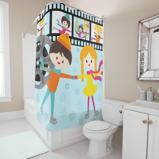 Home Films Schaatsen Kunstschaatsen Kinder Douchegordijn (In situ)