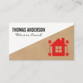 Home Fitness Logo Visitekaartje (Voorkant)