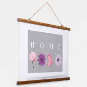 Home Floral and Butterfly design Hangend Wandkleed (Gebogen)