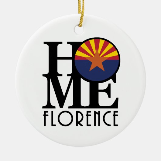 HOME Florence Arizona Keramisch Ornament (Voorkant)