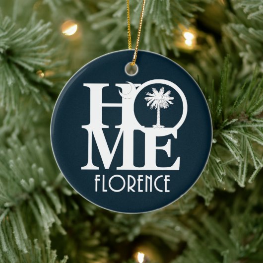 Home Florence, South Carolina Keramisch Ornament (Boom)