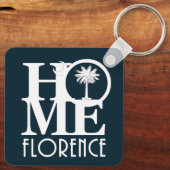 Home Florence, South Carolina Sleutelhanger (Achterkant)